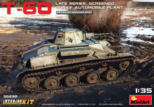 Soviet Light Tank T-60 (Late Series, Screened) - Gorky Automobile Plant Interior Kit 1/35