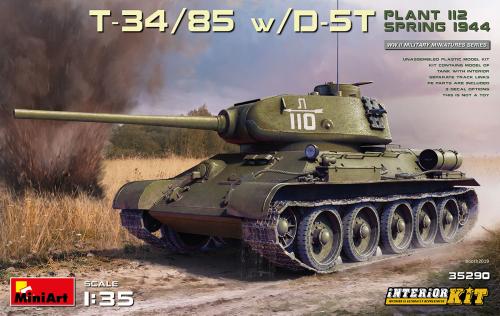 T-34/85 w/D-5T. Plant 112. Spring 1944 1:35