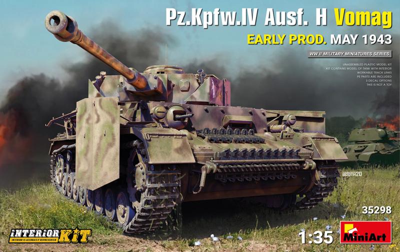 Pz.Kpfw. IV Ausf. H "Vomag, Early Prod, May 1943" w Interior 1:35
