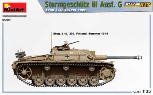 StuG III Ausf. G April 1943 Alkett Prod - Interior Kit 1:35