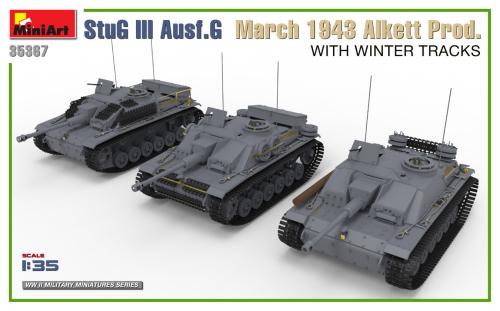 StuG III Ausf. G March 1943 Alkett Prod. - Interior Kit (with Winter Tracks) 1:35