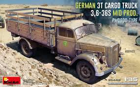 German 3t Cargo Truck 3,6-36S Mid PMQ600-Type 1:35