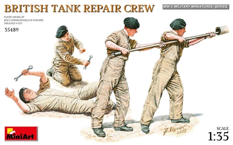 British Tank Repair Crew 1:35