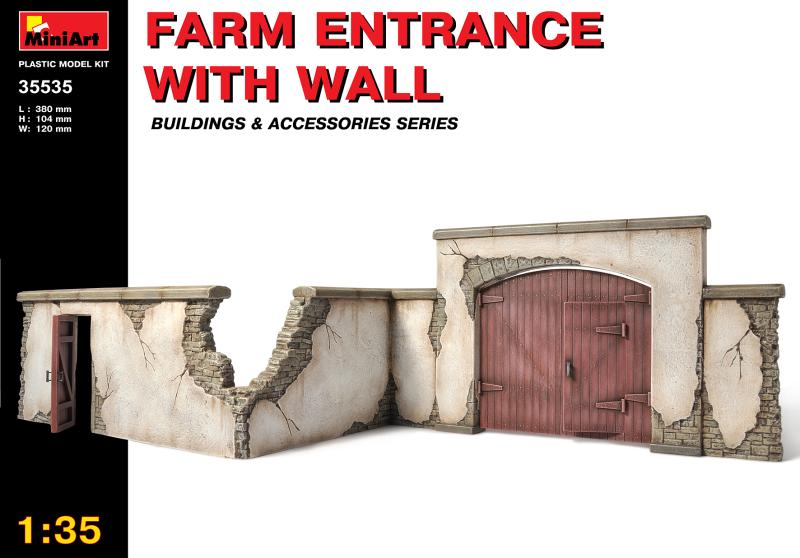 Farm Entrance with Wall 1:35