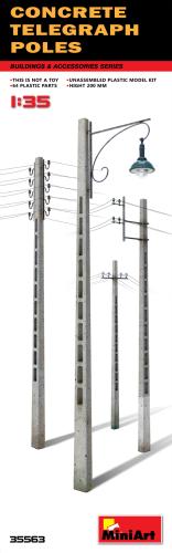 Concrete Telegraph Poles 1:35