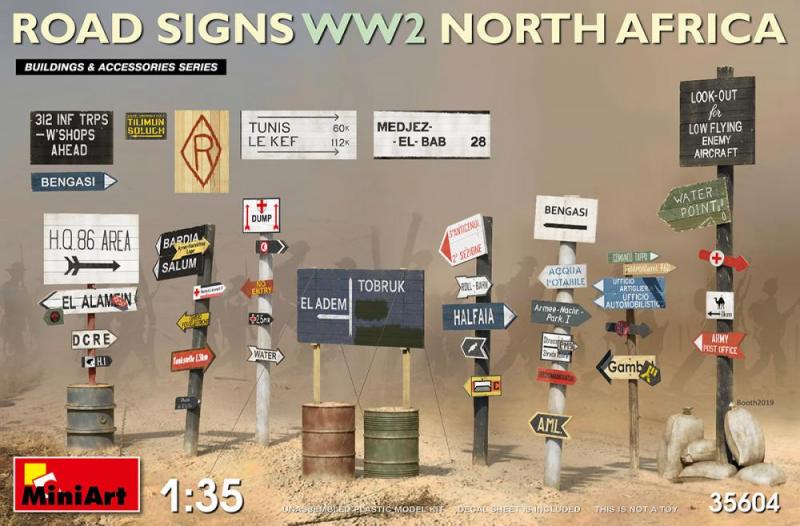 Road Signs WW2 North Africa 1/35
