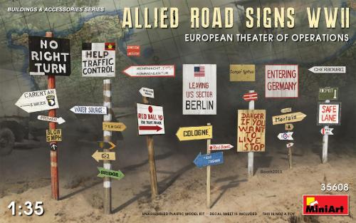 Allied Road Signs - European 1:35