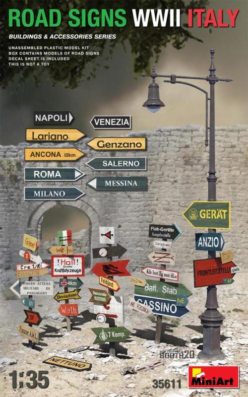 Road Signs WWII Italy 1/35