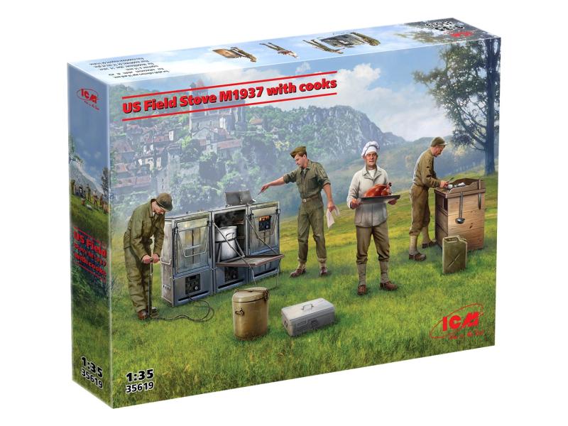 US Field Stove M1937 with Cooks 1:35