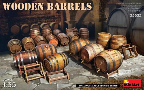 Wooden Barrels 1/35