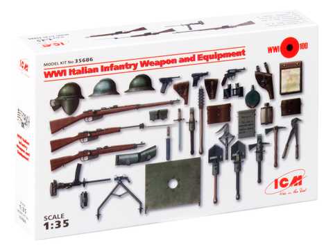 WWI Italian Infantry Weapon & Equipment 1/35