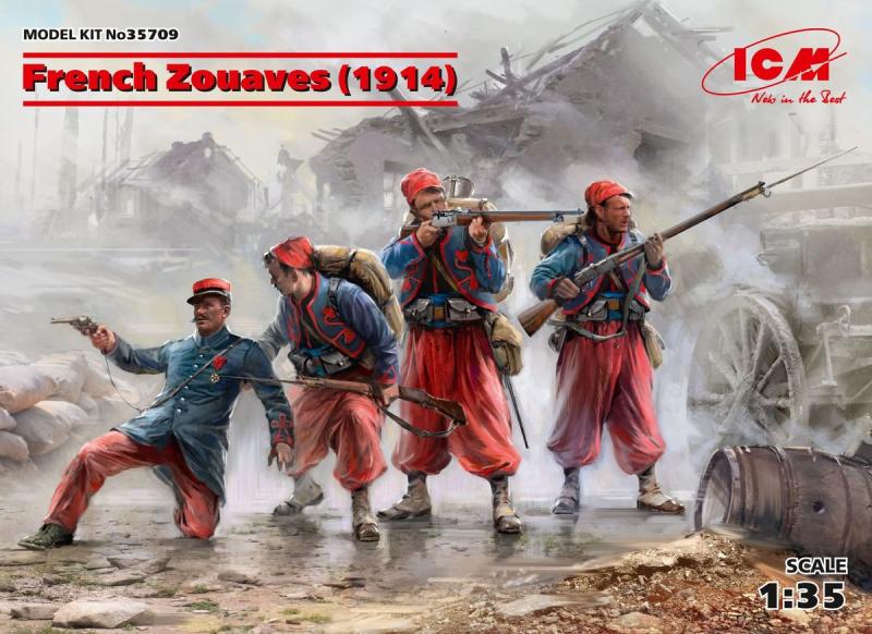 French Zouaves (1914) 4 Figures 1/35