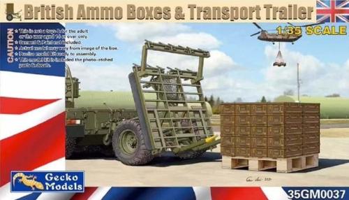 British Ammo Boxes & Transport Trailer 1/35