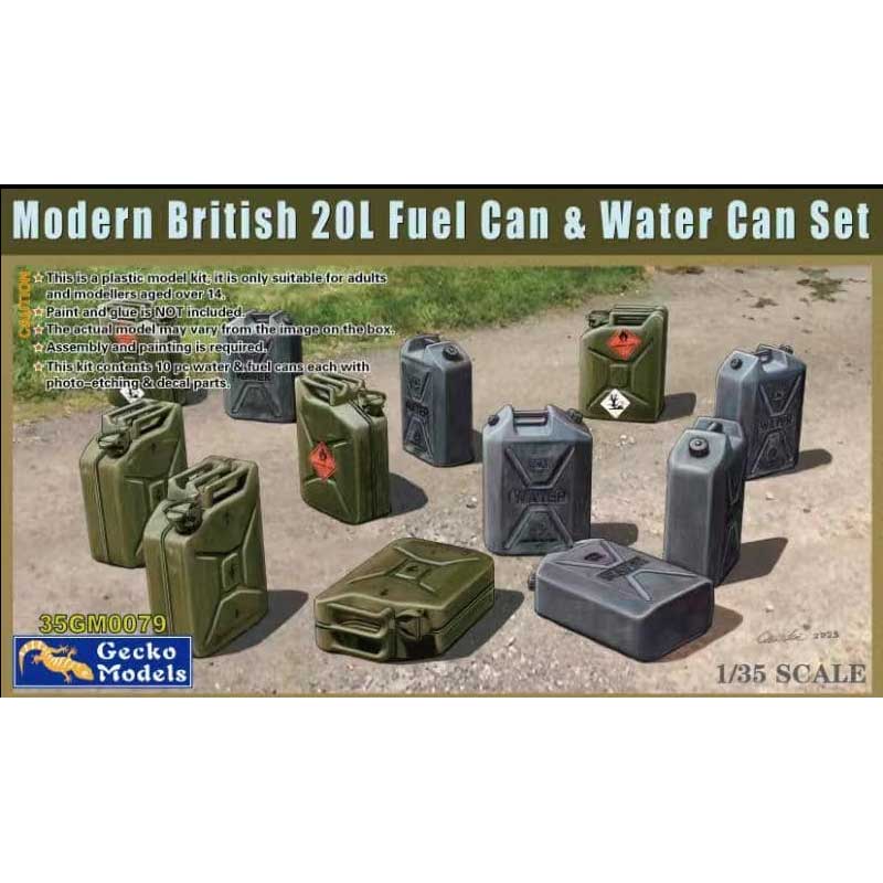 Modern British 20L Fuel Can & Water Can Set 1/35