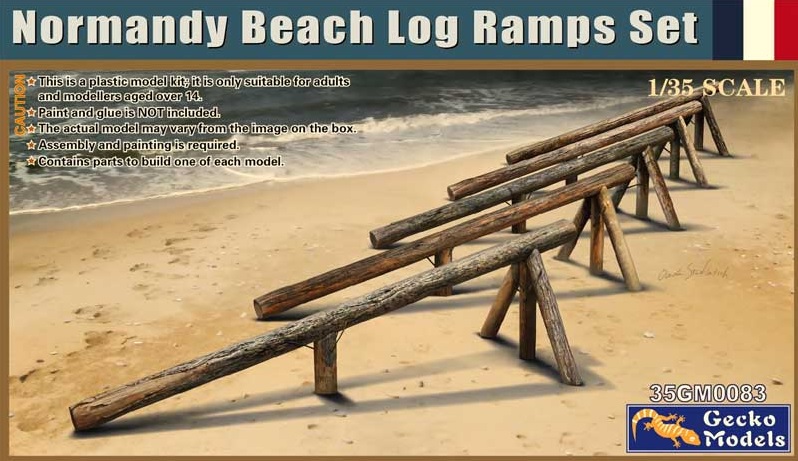 Normandy Beach Log Ramps Set 1/35