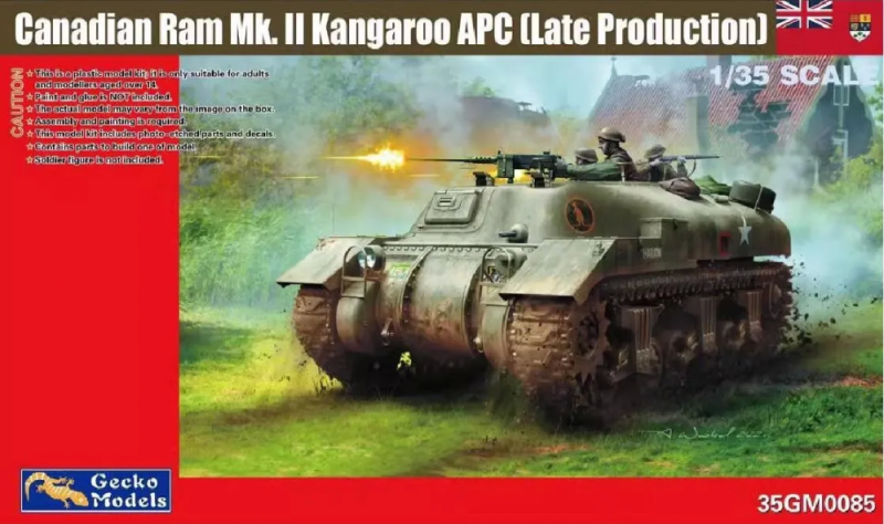 Canadian Ram Mk II Kangaroo APC (Late Production) 1/35