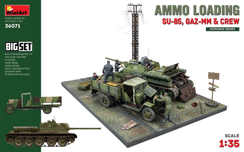 Ammo Loading (SU-85, GAZ-MM & Crew) BIG SET 1:35