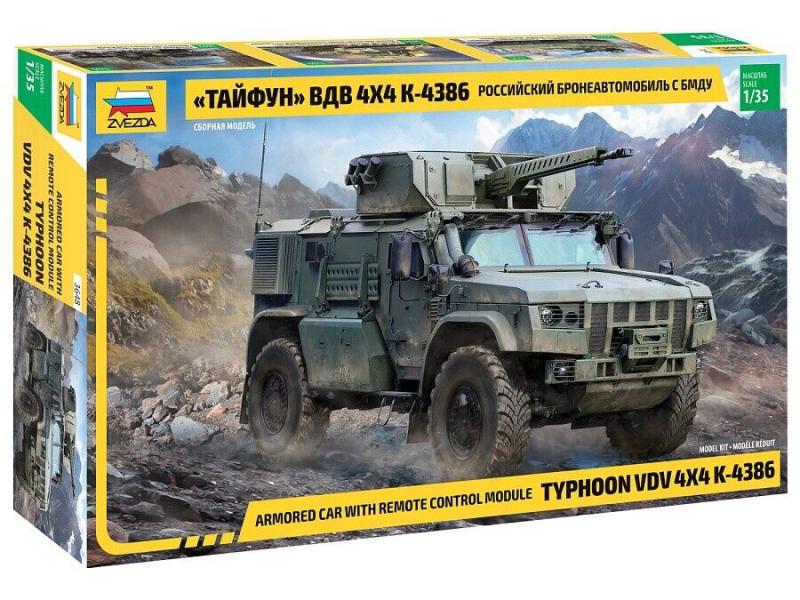 Typhoon VDV 4x4 K-4386 Armored car with remote controled module 1/35