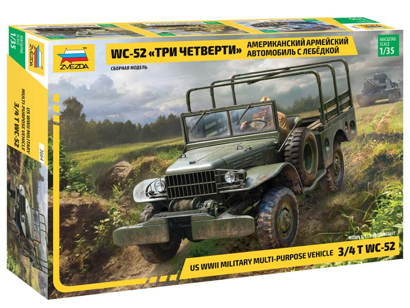 US WWII Military Multi-Purpose Vehicle 3/4t Dodge WC-52 1/35