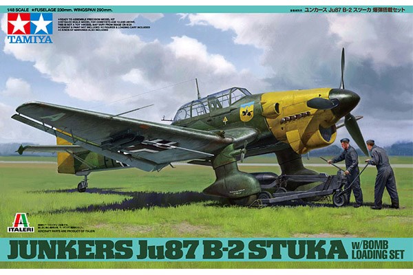 Junkers Ju87 B-2 Stuka w/Bomb Loading Set 1/48