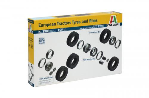 EUROPEAN TRACTORS TYRES and RIMS 1/24