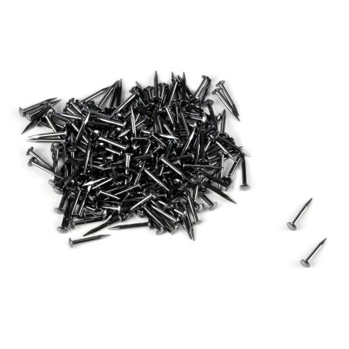 Svarta spikar 7mm med runt huvud (0,8 mm) (100-pack)