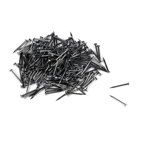 Svarta spikar 10mm med runt huvud (0,8 mm) (100-pack)