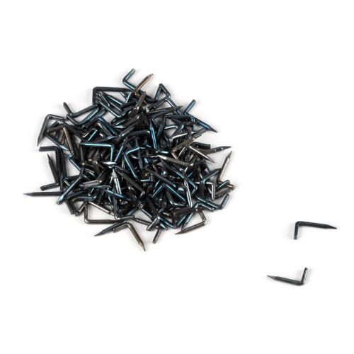 Svarta spikar 6mm, vinklade, utan huvud (100-pack)
