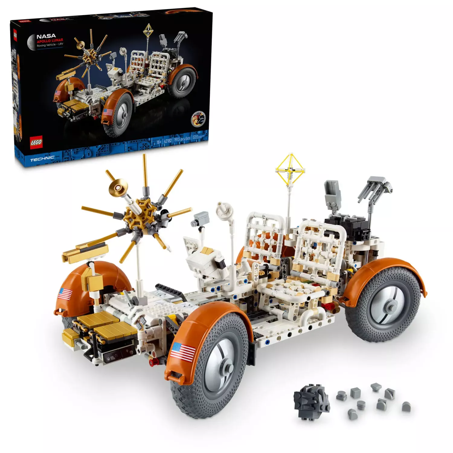 LEGO Technic NASA Apollo Lunar Roving Vehicle (LRV) 42182 – Månäventyr ...