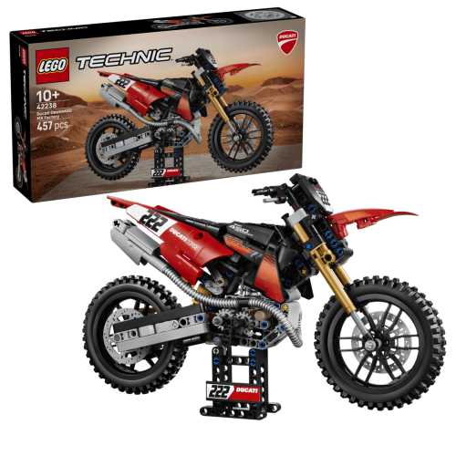 LEGO Technic Ducati Desmo450 MX Factory Motorcykel 42238