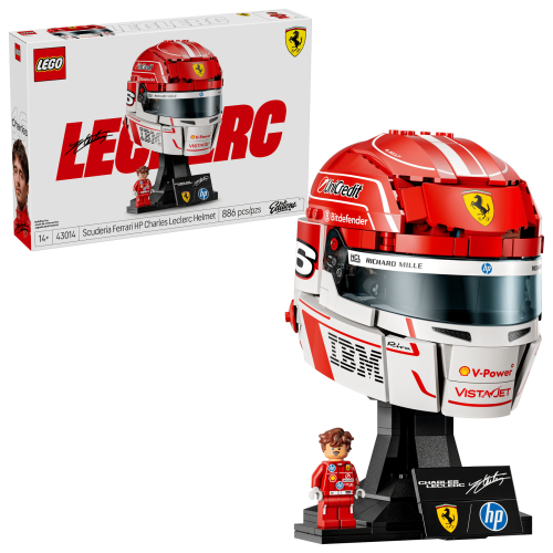 LEGO Editions Formula 1 Scuderia Ferrari HP Charles Leclerc hjälm 43014
