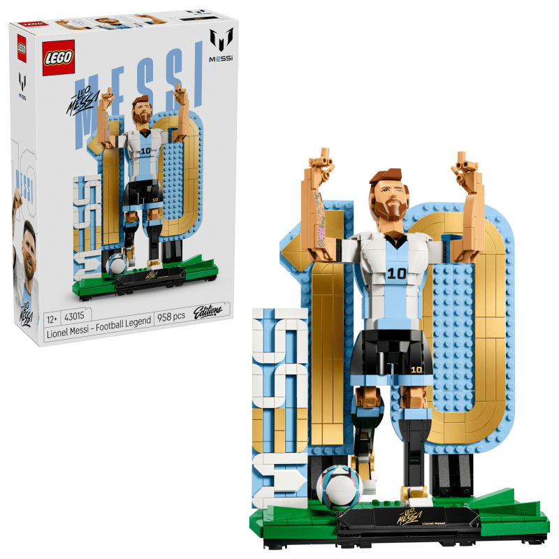 LEGO Editions Football Lionel Messi – fotbollslegend 43015