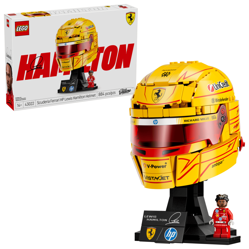 LEGO Editions Formula 1 Scuderia Ferrari HP Lewis Hamilton hjälm 43022