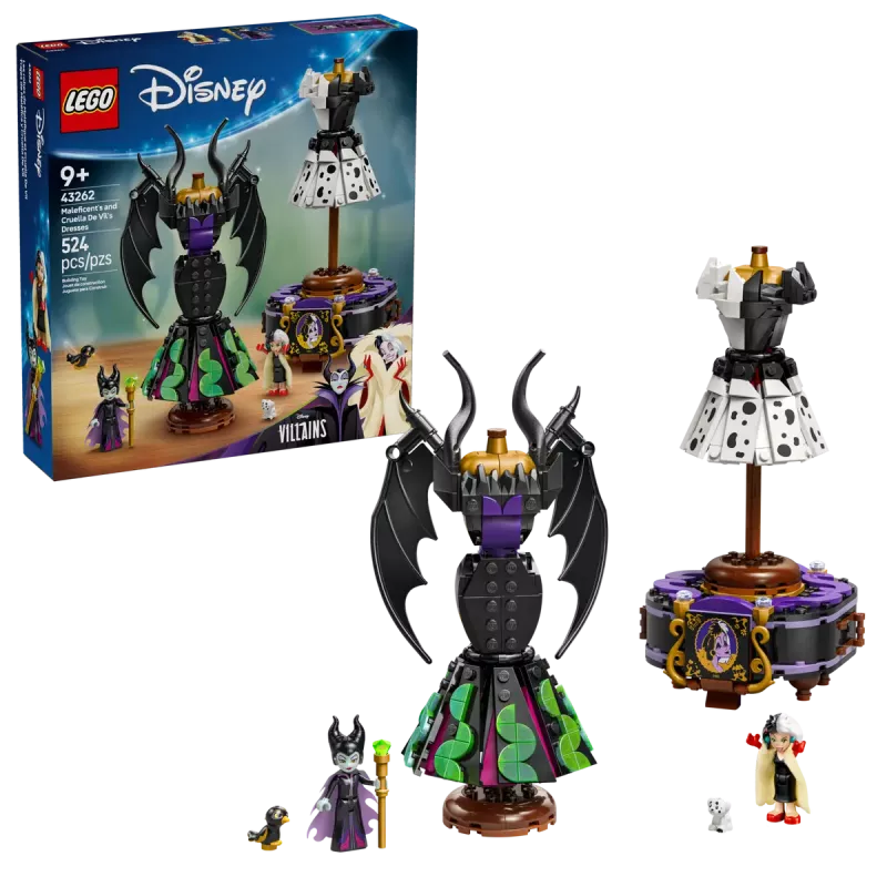 LEGO Disney Princess Maleficent och Cruella De Vils Klänningar 43262