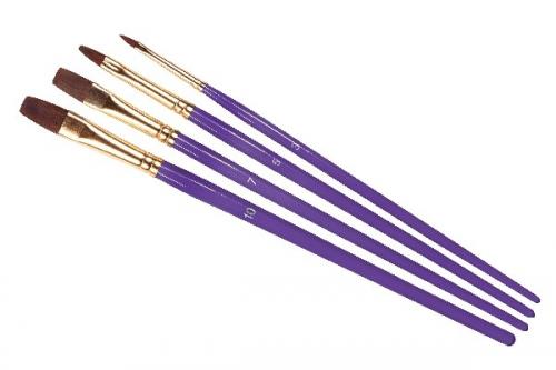 Flat Brush Pack (x4) 10/7/5/3