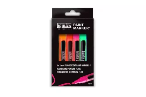 Acrylic Marker Set: Fluorescent (6x2mm)