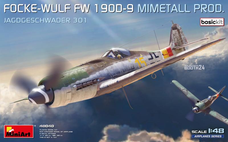 Focke-Wulf Fw 190D-9 Mimetall Prod. Jagdgeschwader 301 Basic Kit 1:48