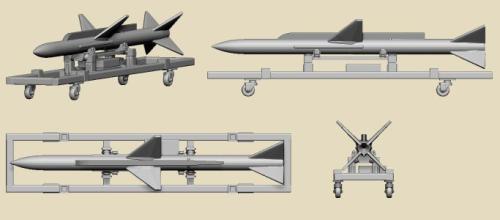 Saab J37 Viggen Ground Support Armament Set 1:48