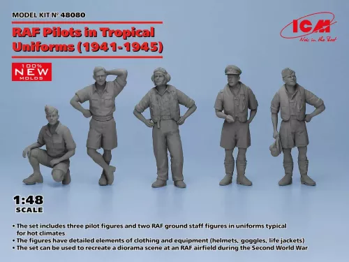 RAF Pilots in Tropical Uniforms (1941-1945) 1/48