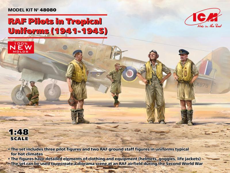 RAF Pilots in Tropical Uniforms (1941-1945) 1/48