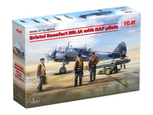Bristol Beaufort Mk.IA with RAF pilots 1/48