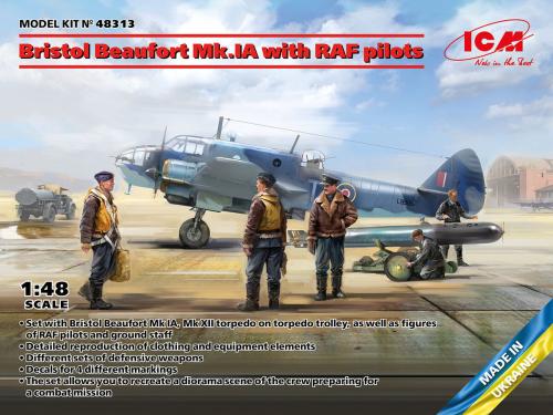 Bristol Beaufort Mk.IA with RAF pilots 1/48