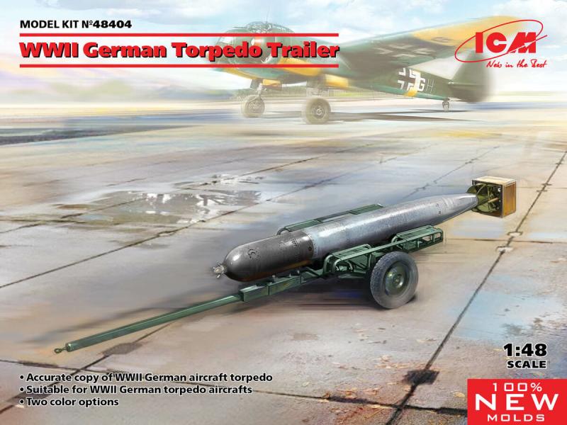 WWII German Torpedo Trailer 1/48