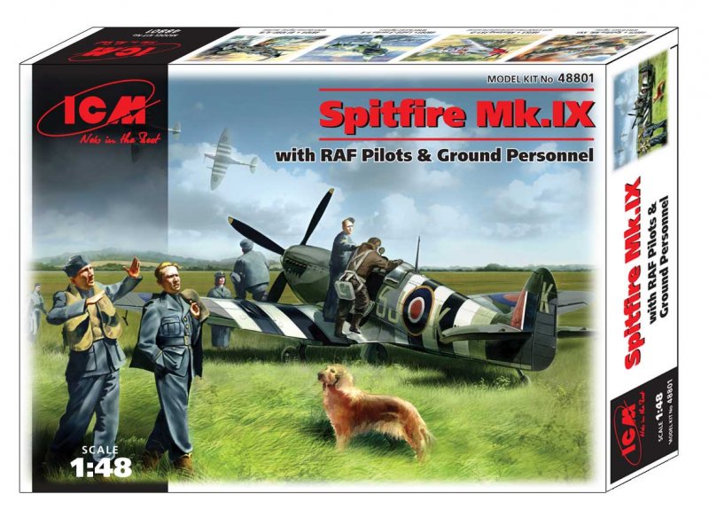Spitfire Mk.IX with RAF pilots & Ground Personal 1/48