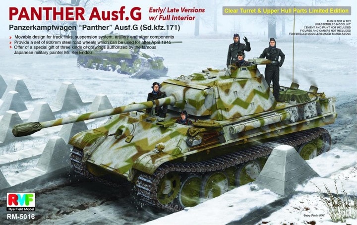 Panther Ausf.G Early/Late w/Full interior (Sd.Kfz.171) 1/35