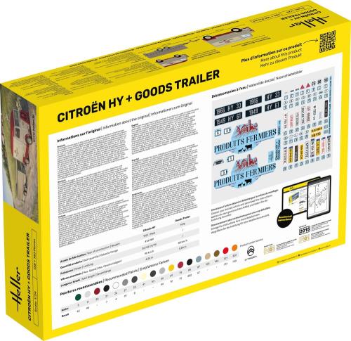 Citroen HY + Goods Trailer 1/24