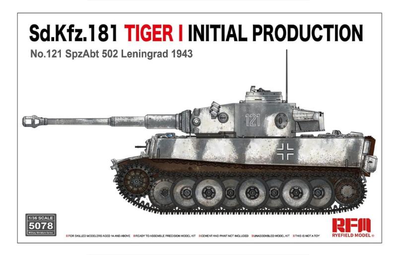 Sd.Kfz.181 Tiger I Initial Production No.121 SpzAbt. 502 Leningrad 1943 1/35