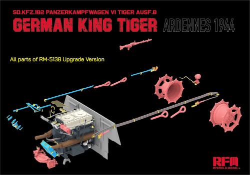 Sd.Kfz. 182 Panzerkampfwagen VI Tiger Ausf. B German King Tiger Ardennes 1944 Upgrade Version 1:35