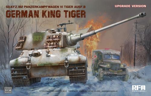 Sd.Kfz. 182 Panzerkampfwagen VI Tiger Ausf. B German King Tiger Ardennes 1944 Upgrade Version 1:35