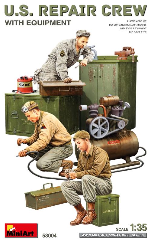 U.S. Repair Crew with Equipment 1:35